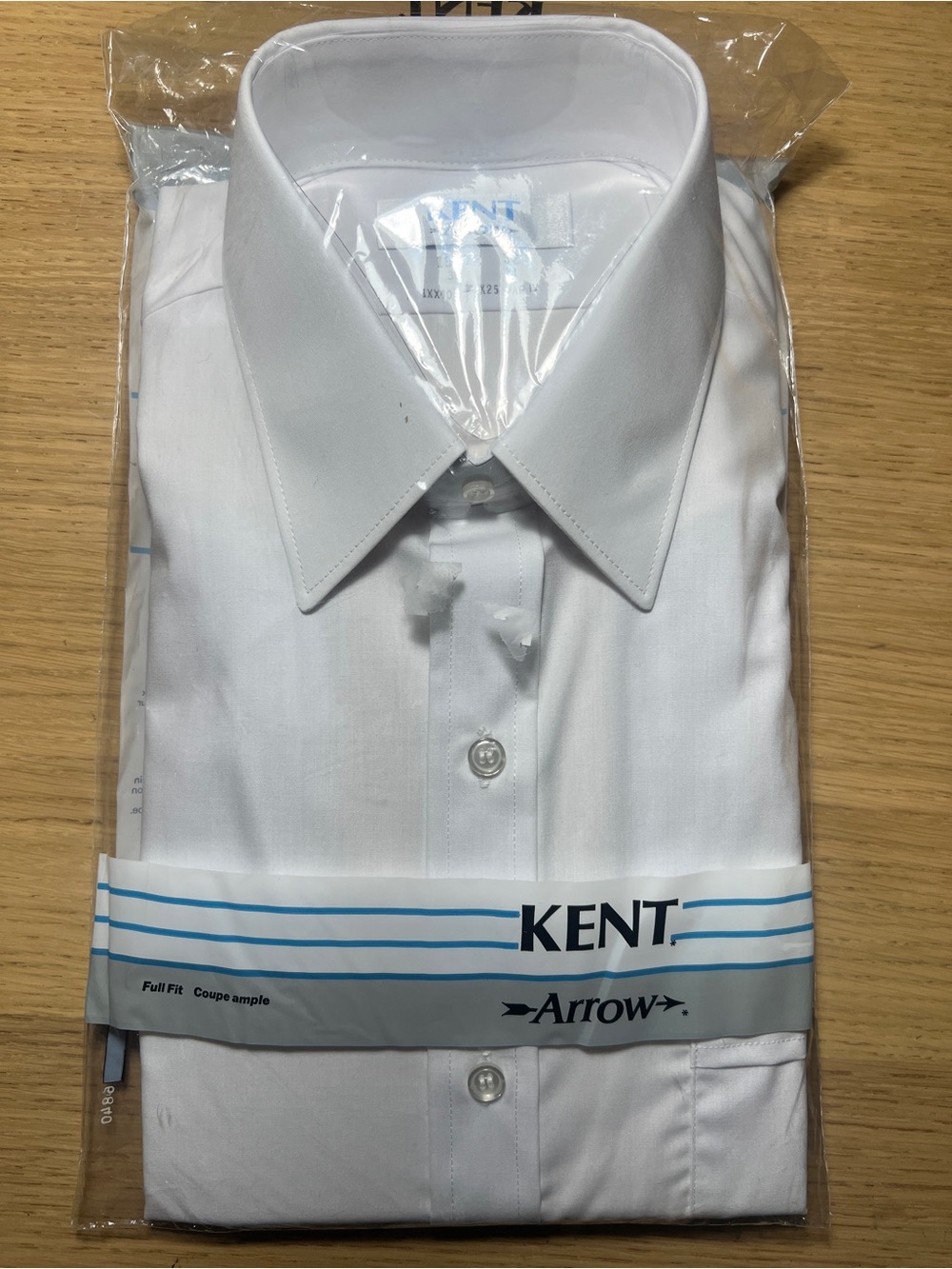 Vintage Made in Canada Kent by Arrow White Dress Shirt Deadstock NIP 15.5 x 32